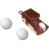 Personalized Golf Ball Bag, Custom Name Golf Bag & Tee Holder, Golf Pouch Bag Tees Holder Ball Pocket, Leather Golf Travel Bag, Christmas Gift,Great Golf Gifts