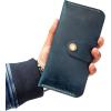 Personalized Handmade Leather Double Phone Long Wallet, dual phone case, Dual Phone Wallet, Good For iphone 14 pro max and all mobile phones