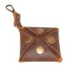 Personalized Leather Coin Pouch, Handmade Change Leather Case, Keychain Wallet, Minimalist Coin Purse, Earphone Case Jewelry Pouch, Small Leather Gift
