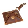 Personalized Leather Coin Pouch, Handmade Change Leather Case, Keychain Wallet, Minimalist Coin Purse, Earphone Case Jewelry Pouch, Small Leather Gift