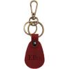 Personalized Leather Keychain, Custom Engraved Key Chain Gifts For Men and Birthday, Monogram Key Fob Gift For Boyfriend, Hand Tooled Leather Keychains – Teardrop Keychain