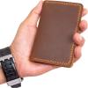 Personalized Minimalist Leather Bifold Wallet | Slim Credit Card Holder | Monogrammed Groomsmen Gift | Front Pocket Case| Minimalist Wallet| Daily Use Wallet| Christmas Gift