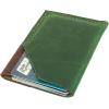 Personalized handmade minimalist vertical card wallet,Green/Brown Leather Card Holder, Small Leather Credit Card Holder Wallet, Front Pocket Wallet, Leather Card Sleeve