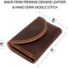 Personalized,Leather Origami Wallet, Coin Purse And Card Case Wallet, Leather Business Card Holder, Credit Card Holder, Magnet button wallet