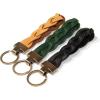 Handcrafted Braided Leather Keychain, Key Fob – Multiple Colours, Handcrafted Braided Great gift, Genuine leather keyring, Gift for dad, grandpa gift