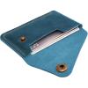 Leather Card Holder, Credit Card Wallet, Cardholder Wallet, Minimalist Wallet,Christmas Gift(Blue)