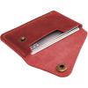 Leather Card Holder, Credit Card Wallet, Cardholder Wallet, Minimalist Wallet,Christmas Gift(Red)