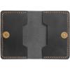 Leather Card Holder, Origami Wallet, Coin Purse Case, Credit Card Wallet, Credit Card Holder, Magnet button wallet Christmas gifts (Brown)(Black)