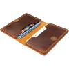 Leather Card Holder, Origami Wallet, Coin Purse Case, Credit Card Wallet, Credit Card Holder, Magnet button wallet Christmas gifts (Brown)(Brown)