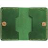 Leather Card Holder, Origami Wallet, Coin Purse Case, Credit Card Wallet, Credit Card Holder, Magnet button wallet Christmas gifts (Brown)(Green)