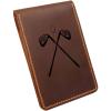 Leather Golf Scorecard & Yardage Book Holder, Personalized Golf Gift, Yardage Book Holder, Gifts for Dad, Gifts for Golfers (Pattern #6)(Pattern # 1)