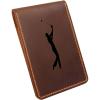 Leather Golf Scorecard & Yardage Book Holder, Personalized Golf Gift, Yardage Book Holder, Gifts for Dad, Gifts for Golfers (Pattern #6)(Pattern #6)