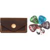 Personalized Distressed Leather Guitar Pick Holder Case, Leather Guitar Pick Holder, Guitar Plectrum Holder, Gift For Her Or Him,Customized Gift