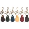 Personalized Leather Keychain, Custom Engraved Key Chain Gifts For Men and Birthday, Monogram Key Fob Gift For Boyfriend, Hand Tooled Leather Keychains – Teardrop Keychain