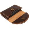 Personalized,Leather Origami Wallet, Coin Purse And Card Case Wallet, Leather Business Card Holder, Credit Card Holder, Magnet button wallet