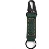 handmade leather keychain,leather Vintage durability keychain, Gift For Birthday(Dark Green)