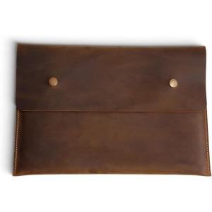 Distressed Leather MacBook Case Sleeve Portfolio for 2023 New MacBook Pro 14 16, MacBook Air 13″ M1 Sleeve, Mb Pro 13 Inch, 15 Cover M1 Pro Max Bag