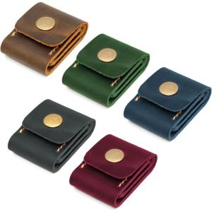 Personalized Genuine Leather SD Memory Card Case/Wallet/Holder; 3 Card Capacity Fits In Any Camera Bag; Great For Travel Photography