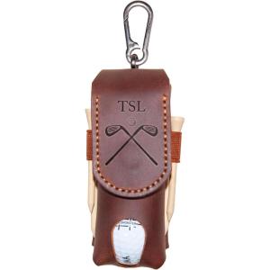 Personalized Golf Ball Bag, Custom Name Golf Bag & Tee Holder, Golf Pouch Bag Tees Holder Ball Pocket, Leather Golf Travel Bag, Christmas Gift,Great Golf Gifts