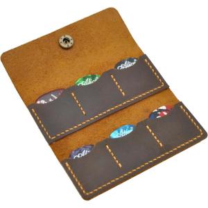 Personalized Guitar Pick Case, Leather Guitar Pick Holder, Guitar Plectrum Holder, Unique Gifts For The Guitar Player Guitarist, Engraved Gifts For Him, Customized Gift