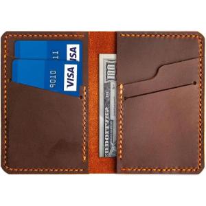 Personalized Handcrafted Custom Wallet, Bifold Card and Cash Wallet, Minimalist Leather Wallet, Leather Cardholder, Handmade Wallet, Mens Leather Wallet, Gift for Him (Brown)(Brown)