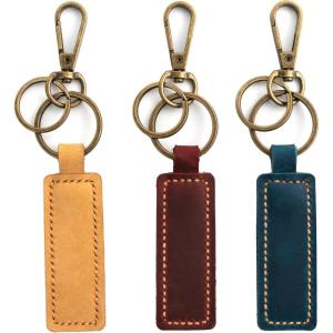 Personalized Key Chain Handmade Leather Engraved Keychain— Custom Initials/Name — Gift For Men & Women— Monogrammed — Customized Key Ring Accessories— Ships Free!