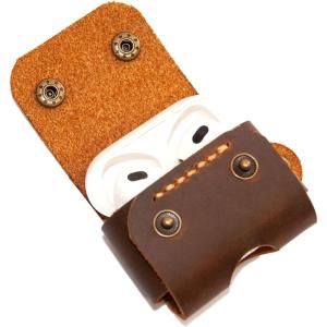 Personalized Leather Airpods Pro Case, Leather Airpods 3 Gen Case Cover, Engraved Airpods Case Keychain,Custom Birthday Gift,Valentines Day Gift For Her Him