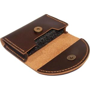 Personalized,Leather Origami Wallet, Coin Purse And Card Case Wallet, Leather Business Card Holder, Credit Card Holder, Magnet button wallet