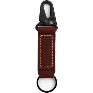 handmade leather keychain,leather Vintage durability keychain, Gift For Birthday(Red)