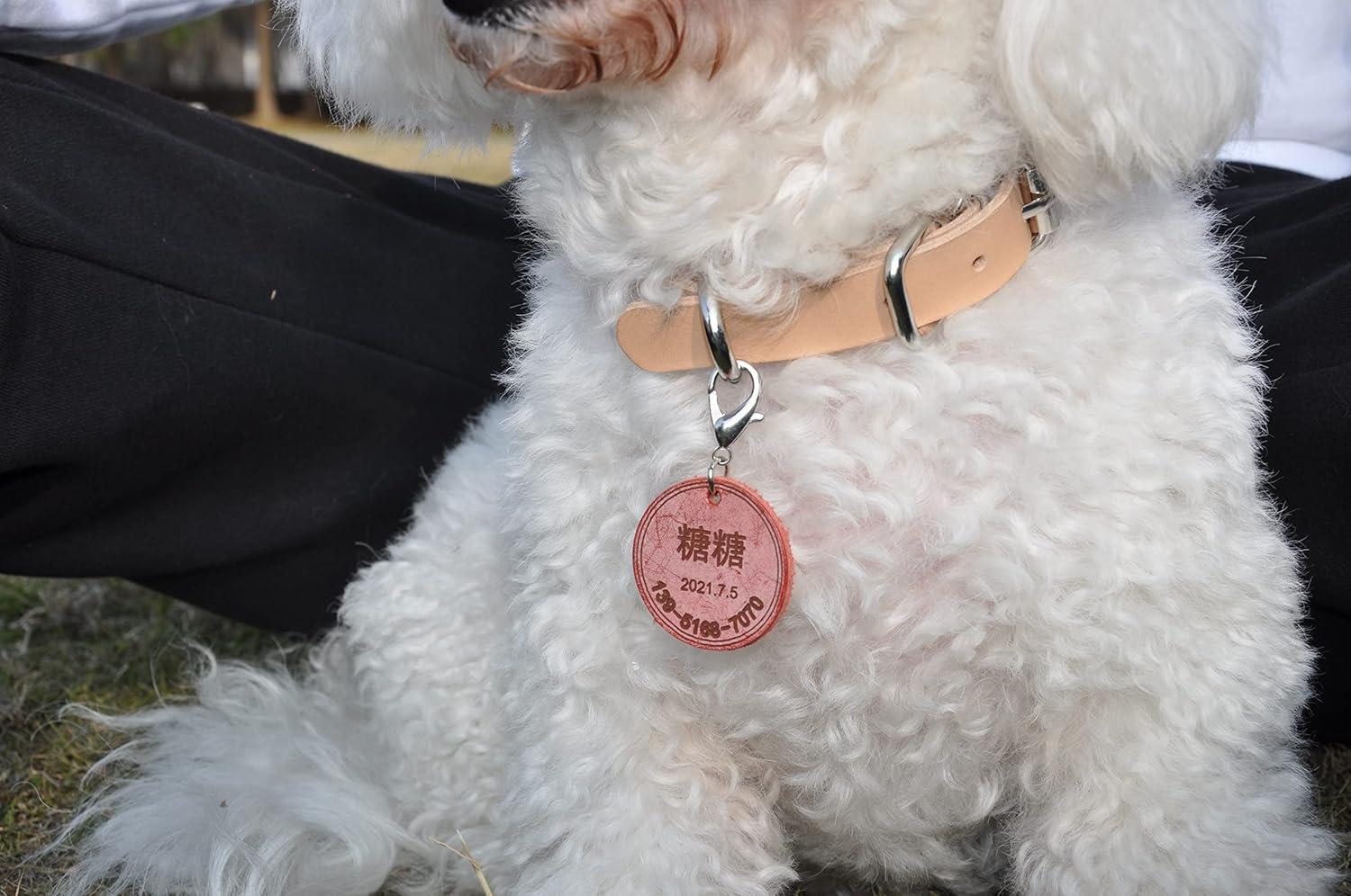 image:imageLeather Dog Tag The Id Of The Dog Tag Personalized Dog Tag The Identification Tag Leather Tag Collar The Pet Name Tag Engraved Dog TagLeather Cat Tag