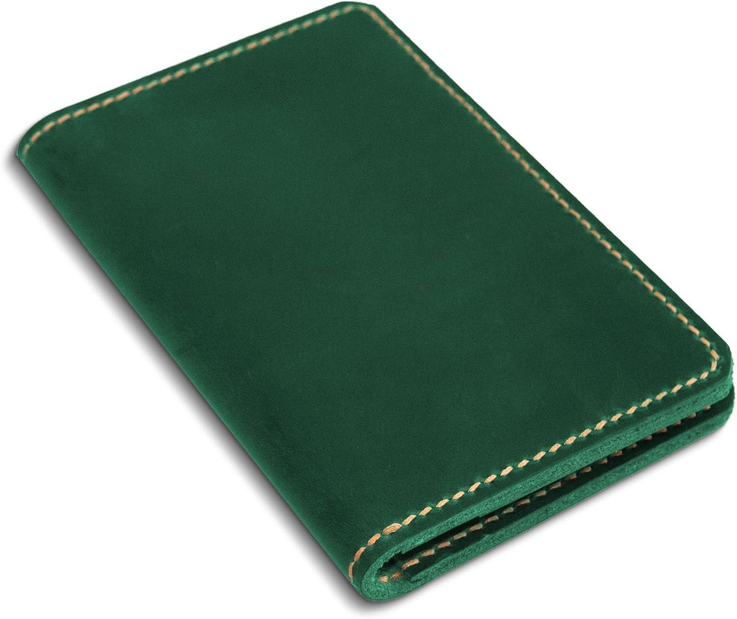 image:imageLeather Journal Cover for Moleskine Cahier Notebook Pocket size 35 x 55 Refillable Pocket Cover RedGreen