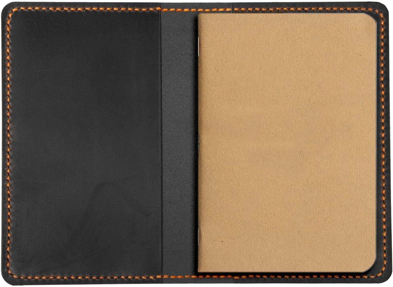 image:imageLeather Journal Cover for Moleskine Cahier Notebook Pocket size 35 x 55 Refillable Pocket Cover RedRed