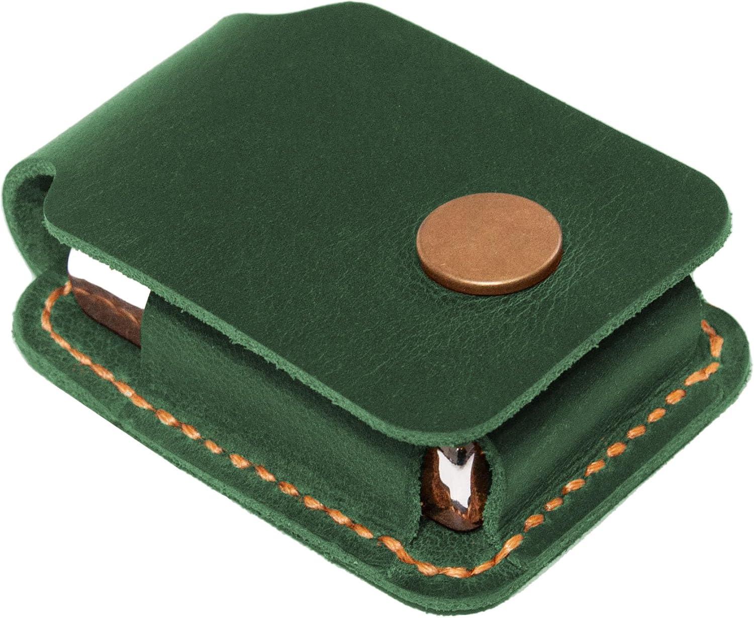 image:imagePersonalized Leather Lighter Case Handmade Leather Lighter Case for Men for Leather Zippo Cover Engraved Leather Lighter Holder Belt Case Birthday Gift for Him or Her