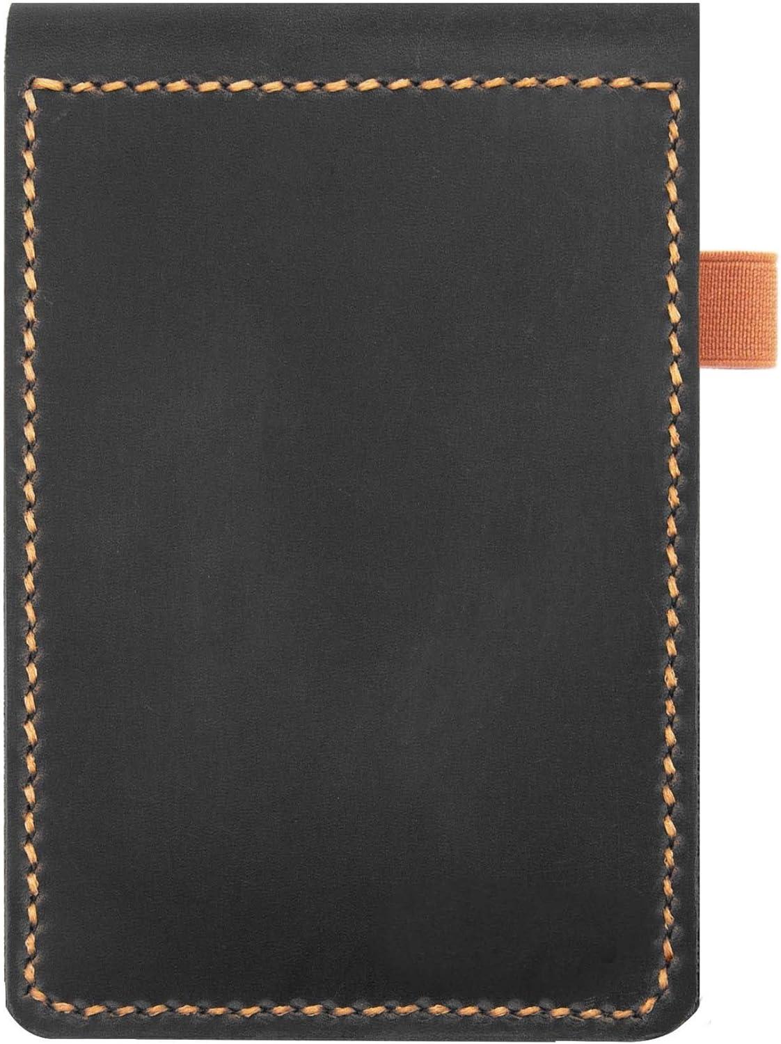 image:imageReal Genuine Leather Notepad Cover For Mini Pocket Notebook 3 X 5 Leather Cover For Rite In The Rain TopSpiral NotebookCustomized Gift RedDark Green