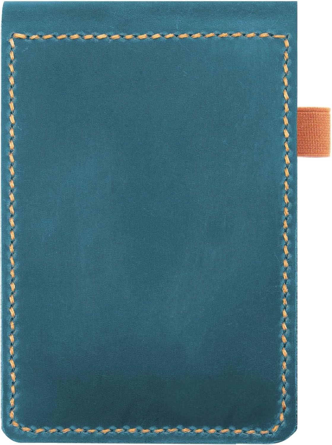 image:imageReal Genuine Leather Notepad Cover For Mini Pocket Notebook 3 X 5 Leather Cover For Rite In The Rain TopSpiral NotebookCustomized Gift RedRed