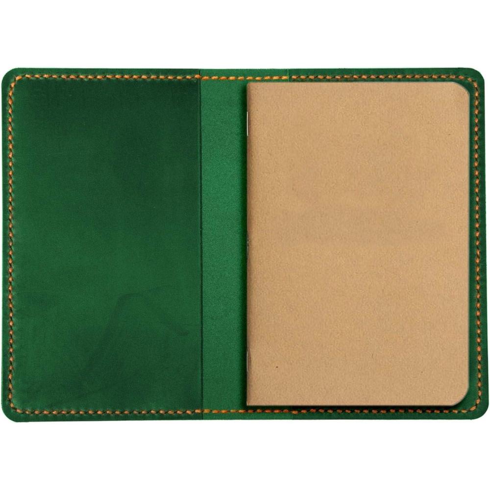 image:imageLeather Journal Cover for Moleskine Cahier Notebook Pocket size 35 x 55 Refillable Pocket Cover RedGreen