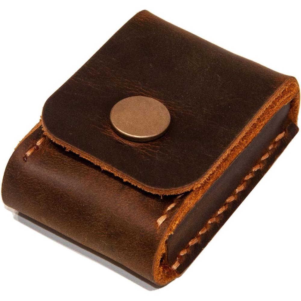 image:imagePersonalized Leather Lighter Case Handmade Leather Lighter Case for Men Engraved Leather Lighter Holder Belt Case Fathers Day Birthday Gift