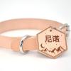 Leather Dog Tag. The Id Of The Dog Tag. Personalized Dog Tag. The Identification Tag. Leather Tag Collar. The Pet Name Tag. Engraved Dog Tag.Leather Cat Tag.