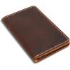 Leather Journal Cover for Moleskine Cahier Notebook Pocket size 3.5″ x 5.5″ Refillable Pocket Cover (Red)(Brown)