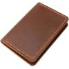 Leather for Men & Women Front Pocket Card Holder | Minimalist Wallet | Front Pocket Wallet | Leather Card Sleeve | Minimalist Handmade Card Holder (Brown)(Brown（Style 2）)