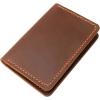 Leather for Men & Women Front Pocket Card Holder | Minimalist Wallet | Front Pocket Wallet | Leather Card Sleeve | Minimalist Handmade Card Holder (Brown)(Brown)