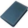Leather for Men & Women Front Pocket Card Holder | Minimalist Wallet | Front Pocket Wallet | Leather Card Sleeve | Minimalist Handmade Card Holder (Brown)(Blue（Style 2）)