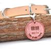 Minimalist Personalized Leather Dog Collar, Engraved Dog Collar, Puppy Collar, Custom Dog Collar With Name Tag, Leather Dog Collar With Rivets