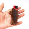 Personalized Lighter Pouch made to fit BIC, Lighter Sleeve, Leather lighter case for BIC, Lighter cover that fits on BIC, Leather lighter, Mens Stylish Leather Items, Camping Gear