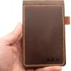 Personalized Real Genuine Leather Notepad Cover For Mini Pocket Notebook 3″ X 5″ 4″ X 6″, Leather Cover For Rite In The Rain Top-Spiral Notebook,Customized Gift