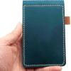 Real Genuine Leather Notepad Cover For Mini Pocket Notebook 3″ X 5″, Leather Cover For Rite In The Rain Top-Spiral Notebook,Customized Gift (Red)(Blue)