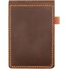 Real Genuine Leather Notepad Cover For Mini Pocket Notebook 3″ X 5″, Leather Cover For Rite In The Rain Top-Spiral Notebook,Customized Gift (Red)(Dark Green)