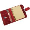 Leather A5 binder planner, Refillable leather journal, Leather notebook, A5 ring binder, Custom gift for him, Leadership Gifts, Corporate Gifts for Clients (Brown)(Red)