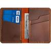 Leather for Men & Women Front Pocket Card Holder | Minimalist Wallet | Front Pocket Wallet | Leather Card Sleeve | Minimalist Handmade Card Holder (Brown)(Brown)