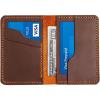 Leather for Men & Women Front Pocket Card Holder | Minimalist Wallet | Front Pocket Wallet | Leather Card Sleeve | Minimalist Handmade Card Holder (Brown)(Brown（Style 2）)
